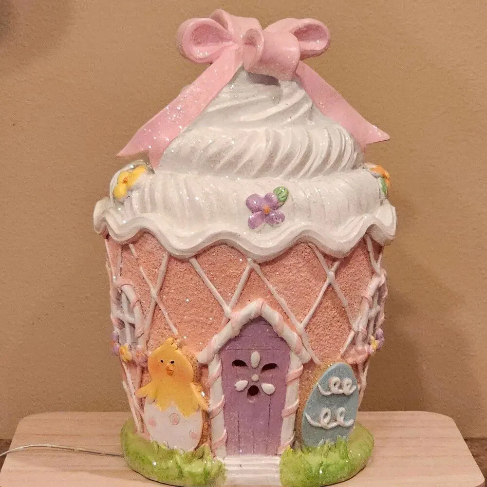 Easter LED Light-up Cupcake House